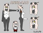  anna-lao anthro balls bear breasts digital_media_(artwork) doodle_dip erection female fur hair mammal model_sheet nipples nude open_mouth panda penis simple_background solo 