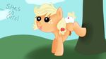  applejack_(mlp) friendship_is_magic jbond my_little_pony newborn penis text young 