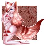  anthro breasts canine cardinal_screen female kneeling looking_at_viewer mammal nipples nude smile solo thick_thighs 