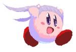  :d alien anime_hair barefoot cute hair kirby kirby_(series) long_hair looking_at_viewer male nintendo nude open_mouth running smile solo triple_q video_games 