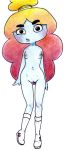  ashela_(artist) boots cartoon_network clothing footwear looking_at_viewer nipples not_furry nude pussy rachel_wilson the_amazing_world_of_gumball young 