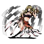  alpha_transparency black_bra blonde_hair bra breasts cleavage collarbone divine_gate floating_hair full_body grey_eyes hair_over_one_eye large_breasts leg_up long_hair midriff mouth_hold navel official_art oriana_thomason sarong shadow solo strapless strapless_bra to_aru_majutsu_no_index transparent_background ucmm underwear 