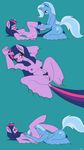  anthro anthrofied anus armpits arms_above_head bent_over blue_coat blue_fur blue_nipples blush breasts clothing comic cunnilingus cutie_mark dekomaru duo equine eyes_closed female female/female friendship_is_magic fur hair hand_on_breast hi_res hooves horn kneeling legs_up looking_down lying mammal moan multicolored_hair my_little_pony navel nipples nude on_back open_mouth oral presenting presenting_pussy pubes purple_eyes purple_fur purple_hair purple_nipples pussy raised_tail sex side_boob simple_background spread_legs spreading teal_background thehotroom trixie_(mlp) twilight_sparkle_(mlp) two_tone_hair undressing unicorn vaginal 