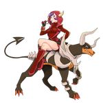 boots breasts claws crossed_legs dress eyebrows_visible_through_hair eyewear_in_mouth fake_horns fang full_body gen_2_pokemon glasses half-closed_eyes hand_on_hip high_heel_boots high_heels hood horns houndoom inanimate_dan kagari_(pokemon) knee_boots legs long_sleeves looking_at_viewer medium_breasts mega_houndoom mega_pokemon mouth_hold pokemon pokemon_(creature) pokemon_(game) pokemon_oras purple_hair red_eyes red_footwear ribbed_sweater sharp_teeth sitting spikes sweater sweater_dress team_magma teeth thighs transparent_background turtleneck turtleneck_sweater vambraces 