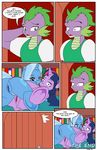  :s anthro anthrofied anus blue_fur blue_hair book bookshelf butt caught clothing comic cutie_mark dekomaru dialogue door doorknob dragon duo_focus english_text equine eye_contact female female/female friendship_is_magic fur green_eyes green_hair green_scales group hair hand_behind_head hi_res hooves horn inside looking_at_viewer looking_away looking_back lying male mammal multicolored_hair my_little_pony nude on_back open_mouth penis pictographics pubes purple_eyes purple_fur purple_hair purple_scales purple_skin pussy romantic_couple ruler scales scalie sharp_teeth shirt simple_background slit_pupils spike_(mlp) surprise teeth text thehotroom trixie_(mlp) twilight_sparkle_(mlp) two_tone_hair unicorn walk-in white_background 