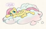  2017 cloud cutie_mark dialogue english_text equine female feral fluttershy_(mlp) friendship_is_magic hair lying mammal my_little_pony on_side open_mouth pegasus pencils_(artist) pink_hair simple_background solo text wings 