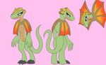  2017 anthro digital_media_(artwork) eyelash fangs female humanoid lamyda_(thompson-vonjung) lizard nude pussy reptile scales scalie simple_background smile solo thompson-vonjung 