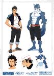  2013 abs anthro athletic beastrancers belt black_hair black_nose blue_fur bracelet canine cigarette clothed clothing digital_media_(artwork) facial_hair fur goatee hair hat inugami_jiro jewelry kurokawasudou looking_at_viewer male mammal model_sheet multicolored_fur multiple_images multiple_poses muscular muscular_male necklace nipples pants pecs pose shirt simple_background solo standing topless two_tone_fur white_background white_fur white_shirt wolf 