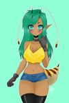  antennae arthropod bee cute hornet humanoid insect invalid_color invalid_color_(tan) koemi monster_girl_(genre) not_furry sheepish stinger tanned voluptuous wasp 