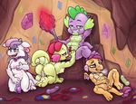  alternate_species dragon friendship_is_magic group my_little_pony smudge_proof young 