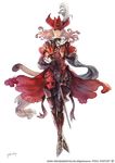  blonde_hair boots cat_tail concept_art facial_mark final_fantasy final_fantasy_xiv full_body gloves hat long_hair miqo'te official_art red_mage solo sword tail thigh_boots thighhighs transparent_background weapon 