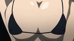  1girl akane-iro_ni_somaru_saka animated animated_gif bikini bikini_bottom bikini_top black_bikini bouncing_breasts breast_press breasts cleavage erect_nipples kiryuu_tsukasa_(akane-iro_ni_somaru_saka) large_breasts 