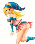 ass blonde_hair blush breasts cleavage dark_magician_girl duel_monster no_panties pussy smile uncensored yu-gi-oh! yugioh_duel_monsters yuu-gi-ou_duel_monsters 