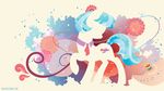  2017 abstract_background blue_hair coco_pommel_(mlp) cutie_mark equine female friendship_is_magic hair hi_res horse mammal my_little_pony pony sambaneko silhouette solo wallpaper 