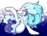  blue_eyes blue_har blush fangs female mammal marine nintendo pink_nose pinniped pok&eacute;mon primarina solo video_games white_skin 瑠臥 