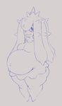  belly big_belly breasts female mareanie nintendo pok&eacute;mon pregnant solo spikes susfishous thick_thighs video_games wide_hips 