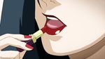  1girl animated animated_gif applying_makeup black_lagoon close-up lips lipstick makeup nail_polish red_lipstick shenhua tagme 
