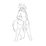  animal_genitalia animal_penis anthro clothing equine equine_penis fan_character hair hi_res hoodie horn legwear looking_at_viewer male mammal my_little_pony penis sketch solo suirano thigh_highs unicorn vein 