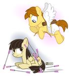  2017 bow_(weapon) cupid dm29 duo equine fan_character female friendship_is_magic male mammal mandopony my_little_pony pegasus ranged_weapon weapon wild_fire_(mlp) wings 