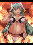  :q ass_visible_through_thighs bad_id bad_pixiv_id bangs black_bra black_legwear bow bow_bra bow_panties bra breasts cleavage closed_mouth commentary_request cowboy_shot dragon_girl dragon_horns empty_eyes eyebrows_visible_through_hair fate/grand_order fate_(series) fire garter_belt green_hair hair_between_eyes hair_ornament hand_up horns indoors kiyohime_(fate/grand_order) lace lace-trimmed_bra lace-trimmed_thighhighs large_breasts letterboxed licking_lips long_hair looking_at_viewer no_navel panties red_bow red_eyes smile solo swimsuit thighhighs tongue tongue_out underwear very_long_hair white_bow white_bra white_panties yandere yuge_(yuge_bakuhatsu) 