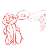  disney gokhan16 judy_hopps mating_season nick_wilde nude predator/prey sketch zootopia 