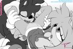  amy_rose big_eyes black_nose breasts clothed clothing duo female fur headband hedgehog mammal nipples nude open_mouth pussy signature sonic_(series) sonic_the_hedgehog tc tongue video_games 