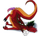  after_sex american_dragon:_jake_long ass_up cum cum_drip cum_from_ass dialogue disney dragon dripping english_text erection glans jake_long looking_at_viewer lying male male/male narse nude on_front penis scalie solo speech_bubble spread_legs spreading text 
