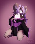  anthro bear breasts clothed clothing female hair kneeling looking_at_viewer mammal panda puccaruu smile solo teeth 