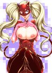  breasts large_breasts mask nipples persona persona_5 takamaki_ann tongue_out 