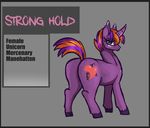  alorix butt equine fan_character female feral horn mammal my_little_pony solo unicorn 