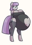  &lt;3 belly big_belly big_breasts breasts cleavage clothed clothing equine female fetishnet_stockings forfun41 friendship_is_magic horse hyper hyper_pregnancy mammal maud my_little_pony navel pony pregnant solo 