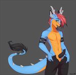  anthro balls cervine deer dragon erection hybrid looking_at_viewer male mammal open_mouth solo standing unzipped yuurikin 