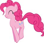  cutie_mark earth_pony equine eyes_closed female feral friendship_is_magic hair happy horse jumping mammal my_little_pony pink_hair pinkie_pie_(mlp) pony smile solo vector-brony 
