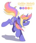 2017 cutie_mark equine eyelashes fan_character female feral hioshiru hooves horn mammal model_sheet my_little_pony nude simple_background smile solo standing unicorn white_background yellow_eyes 
