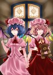  flandre_scarlet kanda_(squall-rinoa) multiple_girls remilia_scarlet siblings sisters stuffed_animal stuffed_toy touhou 