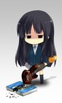  akiyama_mio bad_id bad_pixiv_id bass_guitar black_hair chibi instrument k-on! long_hair solo urakata_hajime weighing_scale 