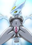  anthro breasts female kyurem kyuremu looking_at_viewer midriff navel nintendo nipples nude pok&#233;mon pok&#233;morph pokemon pose presenting pussy solo unknown_artist video_games 