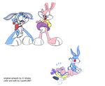  babs_bunny buster_bunny ishoka rule_63 tiny_toon_adventures 
