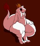  2017 anthromaster big_butt big_tail butt dragon huge_butt hyper kingly_(artist) kingly_(character) scalie solo squish tagme thick_thighs wide_hips 
