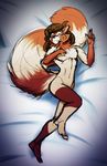  anthro avias_(artist) fur hair looking_at_viewer male mammal nude red_panda sketch smile solo 