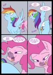  anus comic cutie_mark duo english_text equine female friendship_is_magic hair kanashiipanda mammal multicolored_hair my_little_pony open_mouth pegasus pink_hair pinkie_pie_(mlp) pussy pussy_juice rainbow_dash_(mlp) rainbow_hair smile standing teeth text tongue wings 
