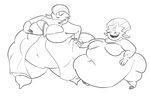 duo female gardevoir nintendo obese overweight pok&eacute;mon ultrahand video_games weavile 