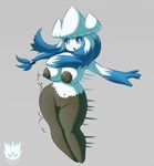  2017 anthro anthrofied areola big_breasts blue_eyes blue_hair blue_skin breasts brown_nipples brown_skin english_text fan_character female hair huge_breasts kristi_(efl-drago) latiar long_hair navel nintendo nipples nude open_mouth pok&eacute;mon pok&eacute;morph pussy signature snover solo text video_games voluptuous white_hair white_skin wide_hips 