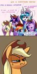  applejack_(mlp) blue_eyes english_text female feral fluttershy_(mlp) friendship_is_magic group hat my_little_pony pink_eyes purple_eyes rainbow_dash_(mlp) rarity_(mlp) smile starlight_glimmer_(mlp) text twilight_sparkle_(mlp) underpable 