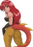  1girl ass breasts dragon_tail erect_nipples large_breasts nicky tagme warner 