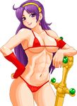  1girl athena_(series) breasts erect_nipples large_breasts looking_at_viewer pixel_art princess_athena sword warner weapon 