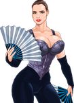  1girl breasts erect_nipples huge_breasts kitana mortal_kombat pixel_art warner 