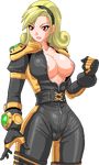  1girl breasts erect_nipples king_of_fighters king_of_fighters_maximum_impact large_breasts lien_neville pixel_art warner 