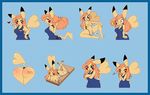  2016 angry annoyed anthro anthrofied big_breasts big_tail breasts butt_heart charger clothed clothing crossed_arms dress expression_sheet expressions eyes_closed fan_character female fist hair half-closed_eyes hand_on_hip happy long_ears long_hair looking_at_viewer looking_away lying mammal mouse_trap musical_note nintendo nude on_front one_eye_closed orange_hair pikachu playful pok&eacute;mon pose pussy sex_toy shocked side_view simple_background sitting solo standing sweetlemondragon telegram video_games wink 