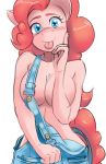  2019 anthro big_breasts blush breasts clothed clothing digital_media_(artwork) earth_pony equine eyelashes female friendship_is_magic fur hair horse looking_at_viewer mammal my_little_pony pinkie_pie_(mlp) pony simple_background smile solo the-unicorn-lord 